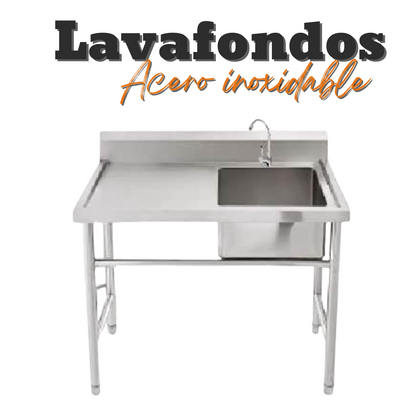 Lavafondo 120x60x90 Acero inoxidable