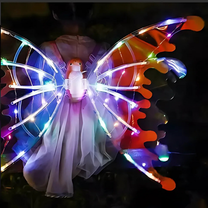 alitas de mariposa con luz y sonido