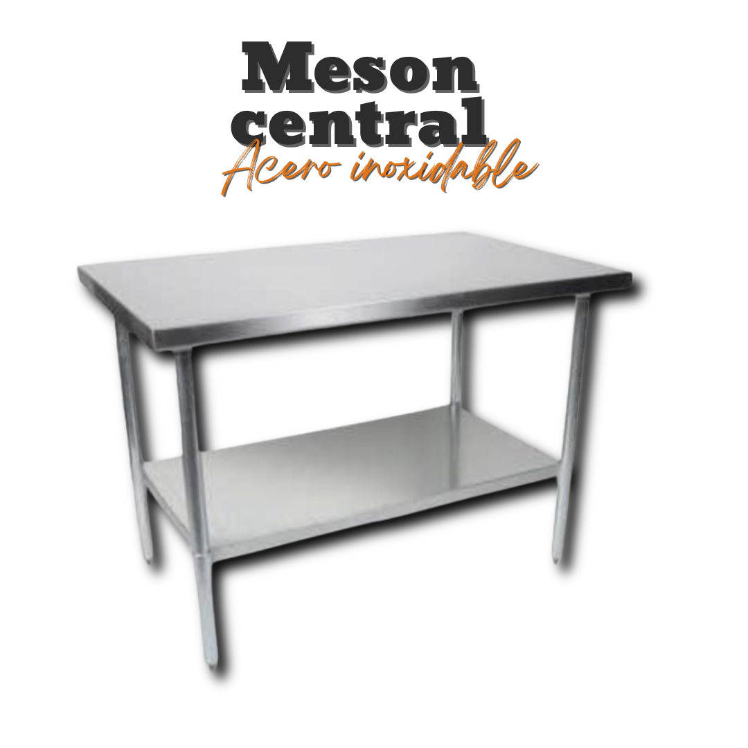 Meson central 140 cm acero inoxidable