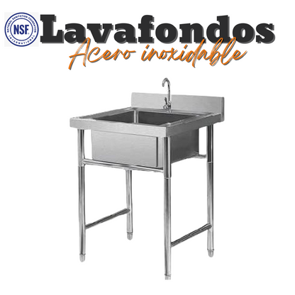 Lavafondo 60x60x90 Acero inoxidable